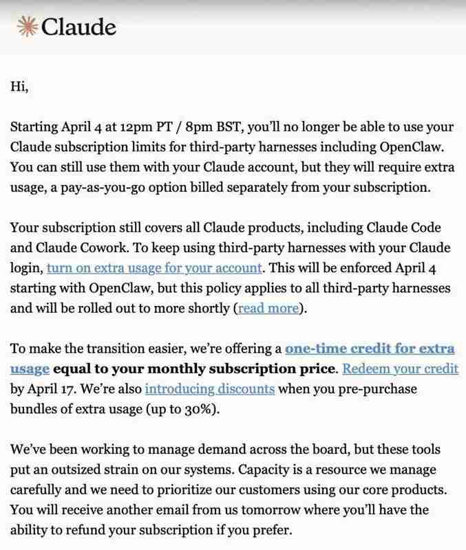  【技术深剖】Anthropic封杀OpenClaw背后：一场算力经济学与开源生态的正面交锋 IT技术